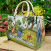 Winnie The Pooh001 Leather Handbag