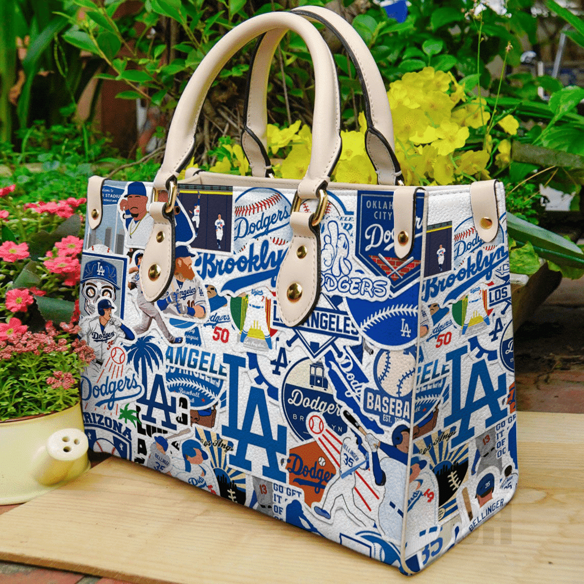 Los Angeles Dodgers Leather Handbag 1 Los Angeles Dodgers Leather Handbag