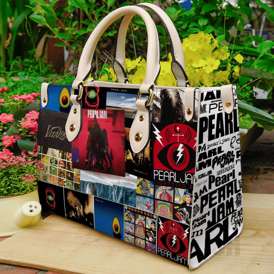 Pearl Jam Leather Handbag 1 Pearl Jam Leather Handbag