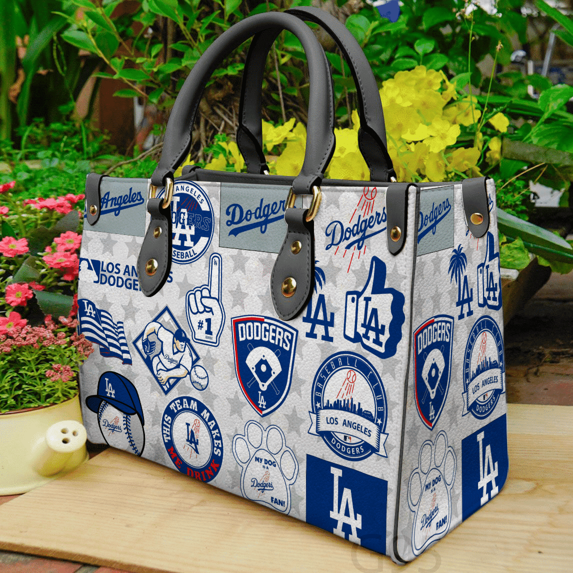 Los Angeles Dodgers Leather Handbag 1 Los Angeles Dodgers Leather Handbag