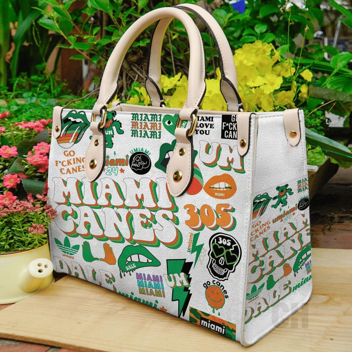 Oregon Ducks Leather Handbag 1 Oregon Ducks Leather Handbag
