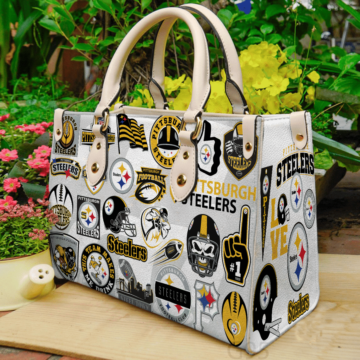 Pittsburgh Steelers 1 Leather Handbag 1 Pittsburgh Steelers 1 Leather Handbag