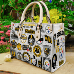 Pittsburgh Steelers 3 Leather Handbag