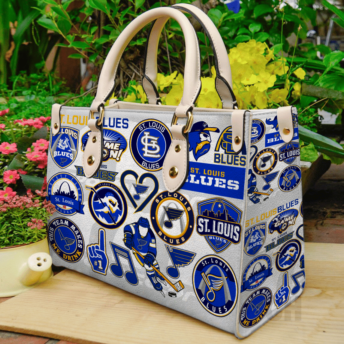 St. Louis Blues Leather Handbag 1 St. Louis Blues Leather Handbag