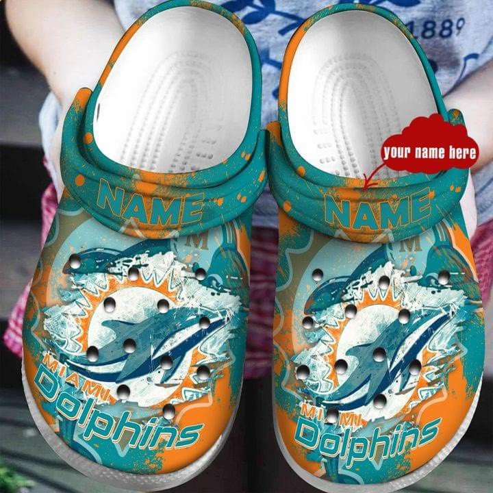 Miami Dolphins 3 Soft Clogs 1 Miami Dolphins 3 Soft Clogs