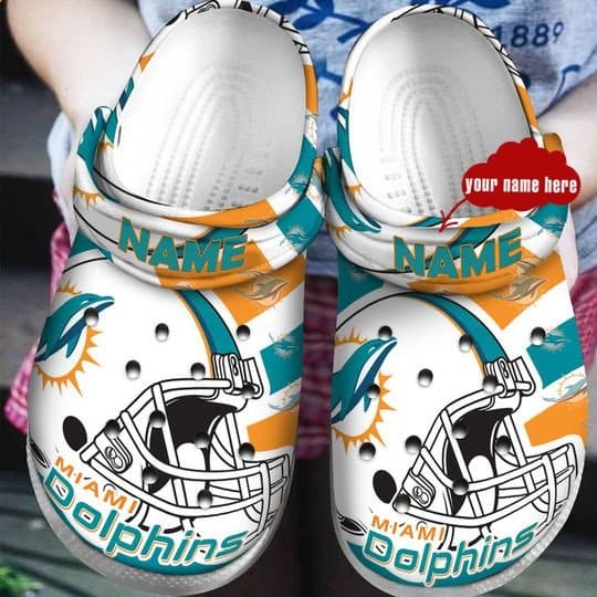 Miami Dolphins 5 Soft Clogs 1 Miami Dolphins 5 Soft Clogs