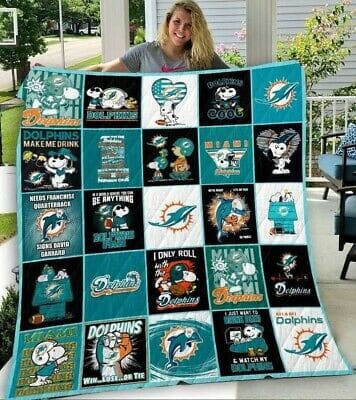 Miami Dolphins 5 Blanket 1 Miami Dolphins 5 Blanket