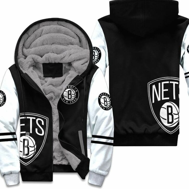 Brooklyn Nets Fleece Jacket 1 Brooklyn Nets Fleece Jacket