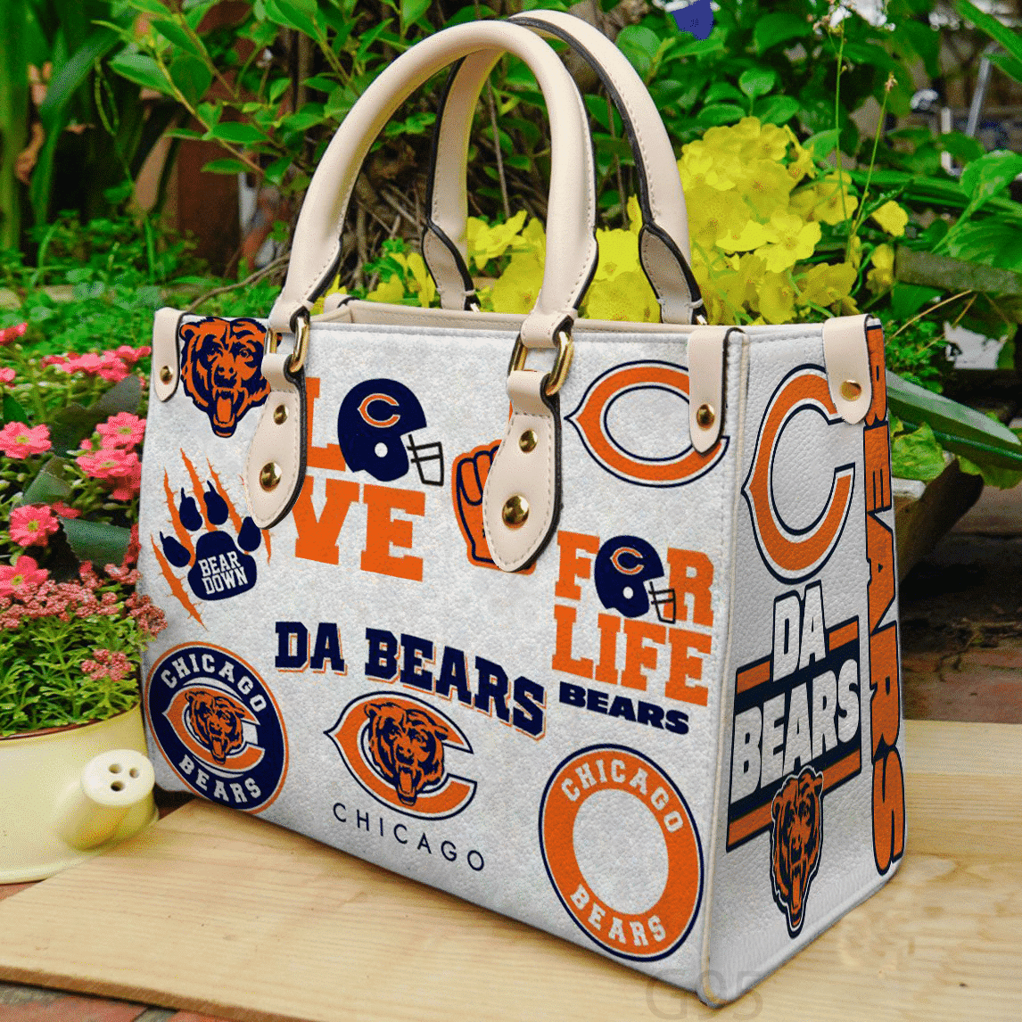 Chicago Bears 2 Leather Handbag 1 Chicago Bears 2 Leather Handbag