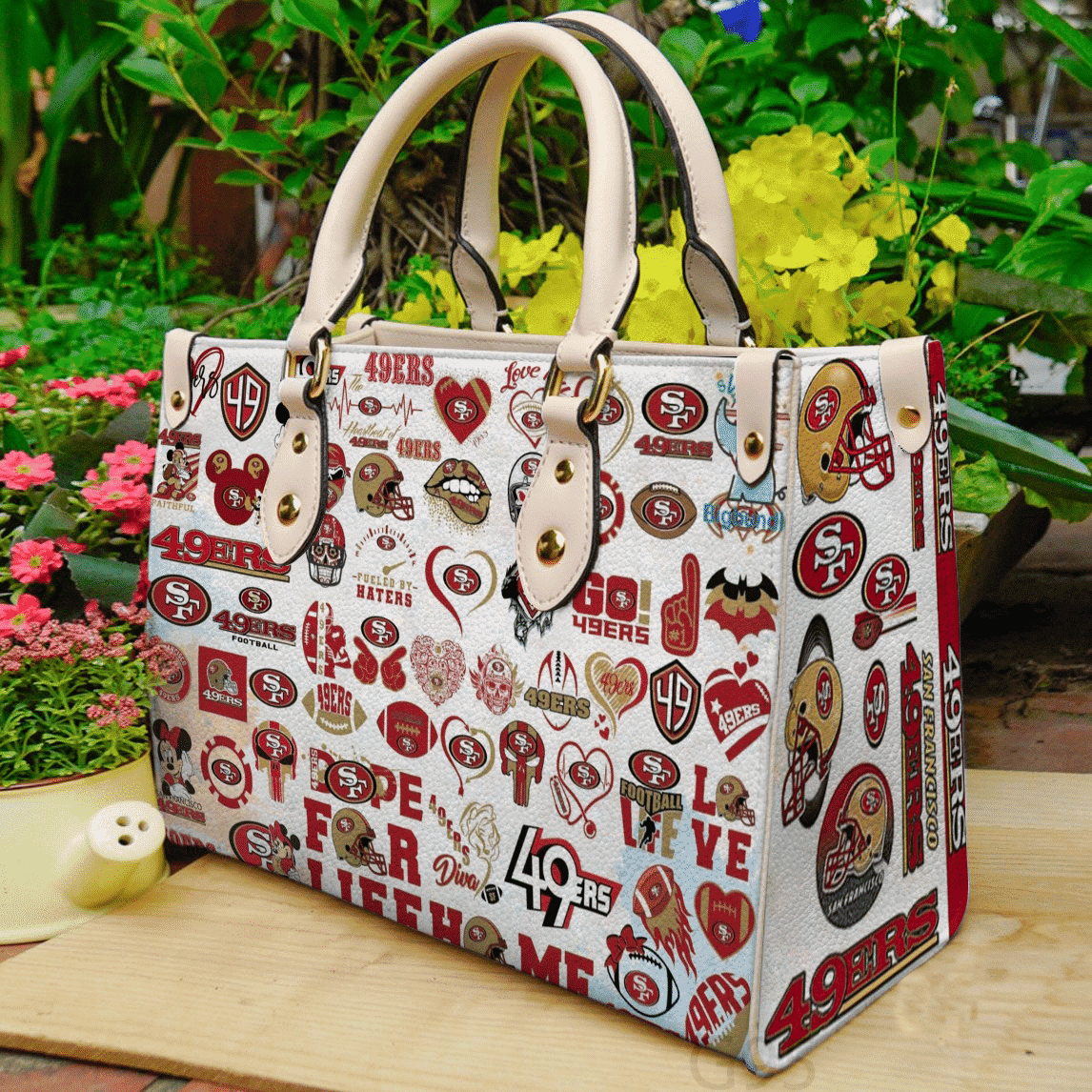 San Francisco 49ers Leather Handbag 1 San Francisco 49ers Leather Handbag