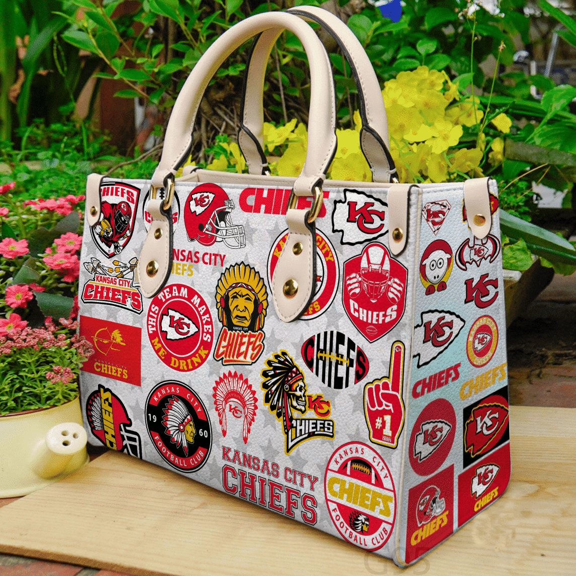 Kansas City Chiefs Leather Handbag 1 Kansas City Chiefs Leather Handbag