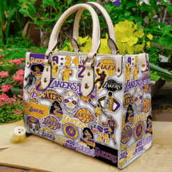 Los Angeles Lakers 2 Leather Handbag