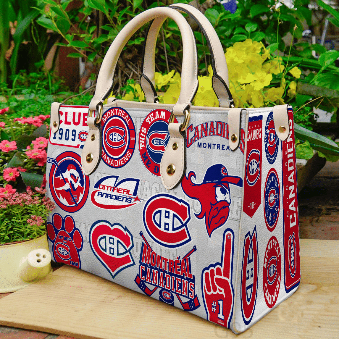 Montreal Canadiens Leather Handbag 1 Montreal Canadiens Leather Handbag