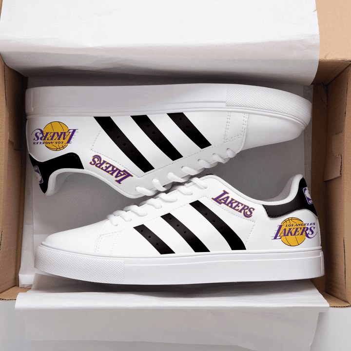 Los Angeles Lakers Stan Smith Shoes 1 Los Angeles Lakers Stan Smith Shoes