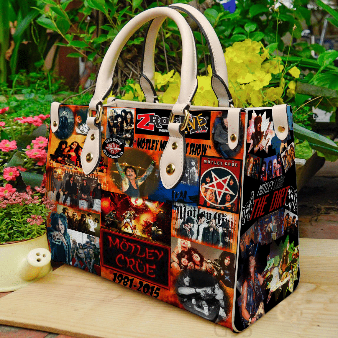 Motley Crue 1 Leather Handbag 1 Motley Crue 1 Leather Handbag
