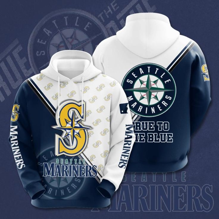 Seattle Mariners Hoodie Zip Hoodie 3D 1 Seattle Mariners Hoodie Zip Hoodie 3D