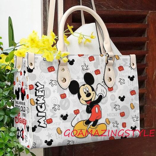 Mickey Mouse Leather Handbag 1 Mickey Mouse Leather Handbag