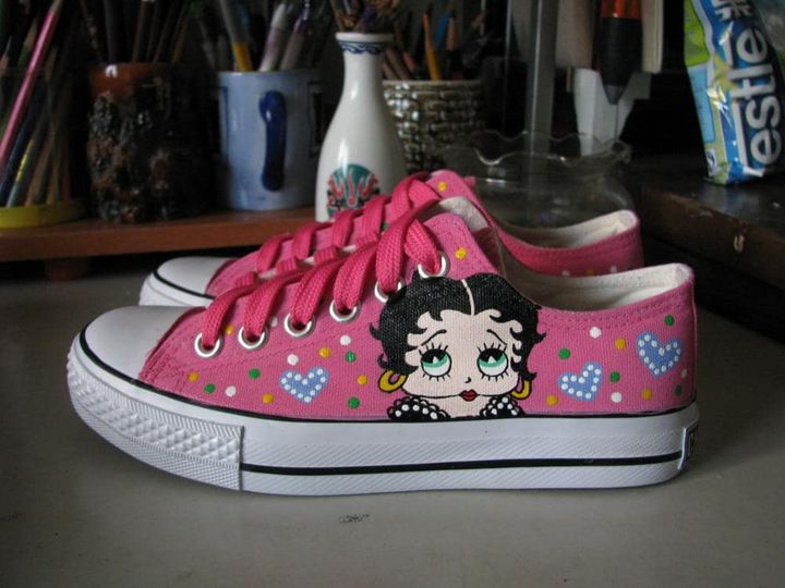 Betty Boop Low Top Shoes 1 Betty Boop Low Top Shoes