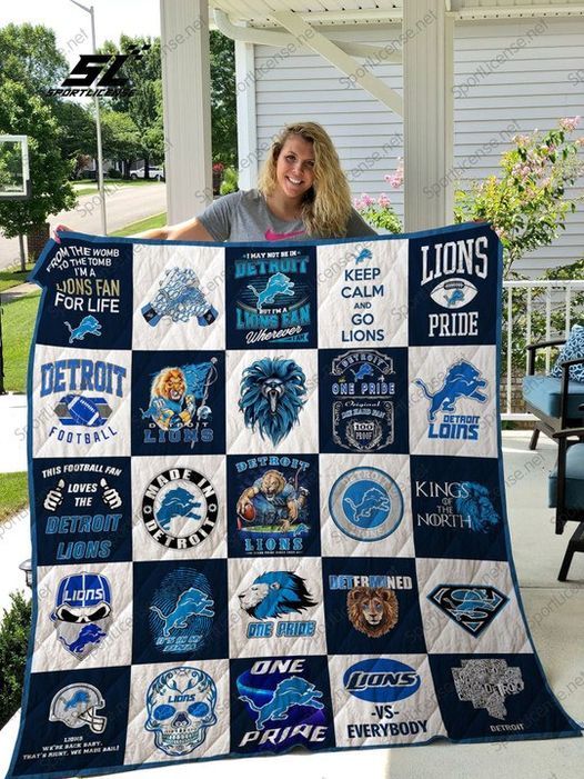 Detroit Lions Love Blanket 1 Detroit Lions Love Blanket