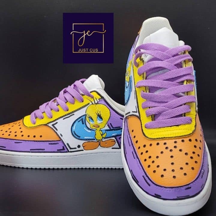 Tweety Bird Cute Air Force Shoes 1 Tweety Bird Cute Air Force Shoes