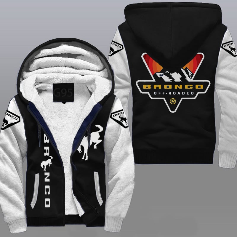 Ford Bronco Black Fleece Jacket 1 Ford Bronco Black Fleece Jacket