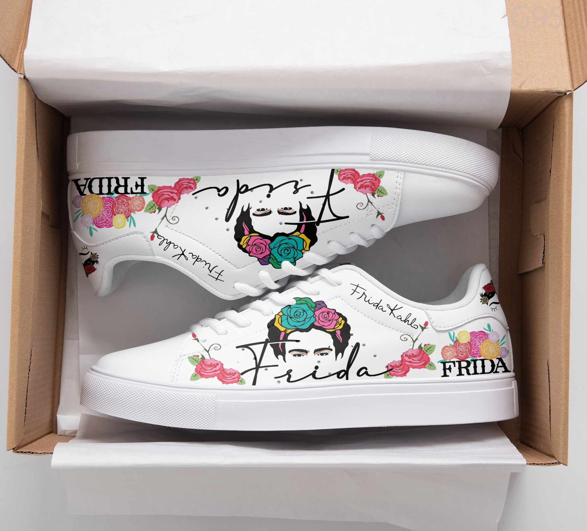 Frida Kahlo 04 Stan Smith Shoes 1 Frida Kahlo 04 Stan Smith Shoes