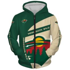 Minnesota Wild 1 Hoodie Zip Hoodie 3D