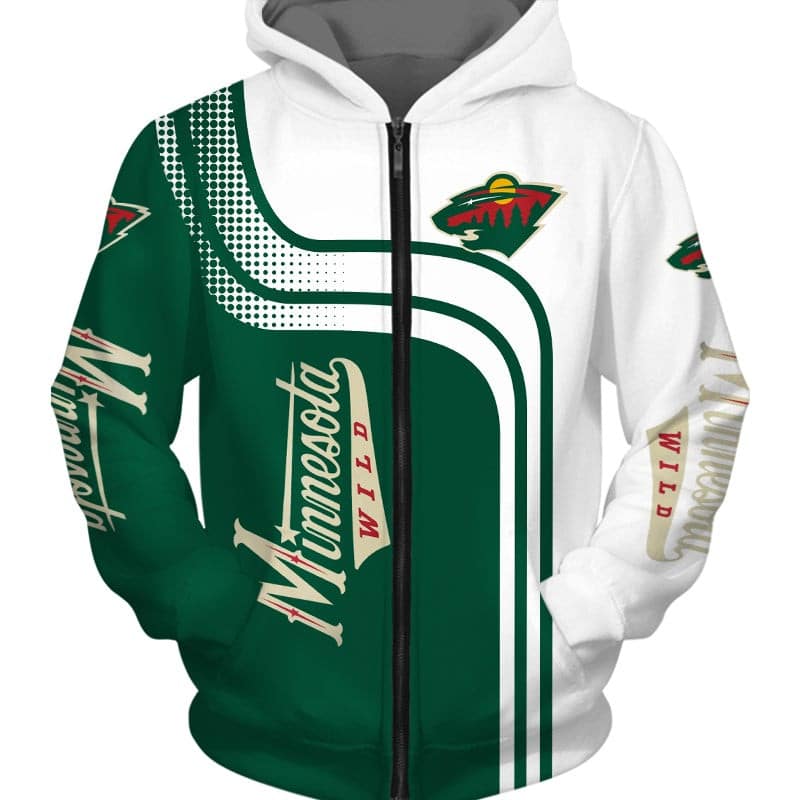 Minnesota Wild Hoodie Zip Hoodie 3D 1 Minnesota Wild Hoodie Zip Hoodie 3D