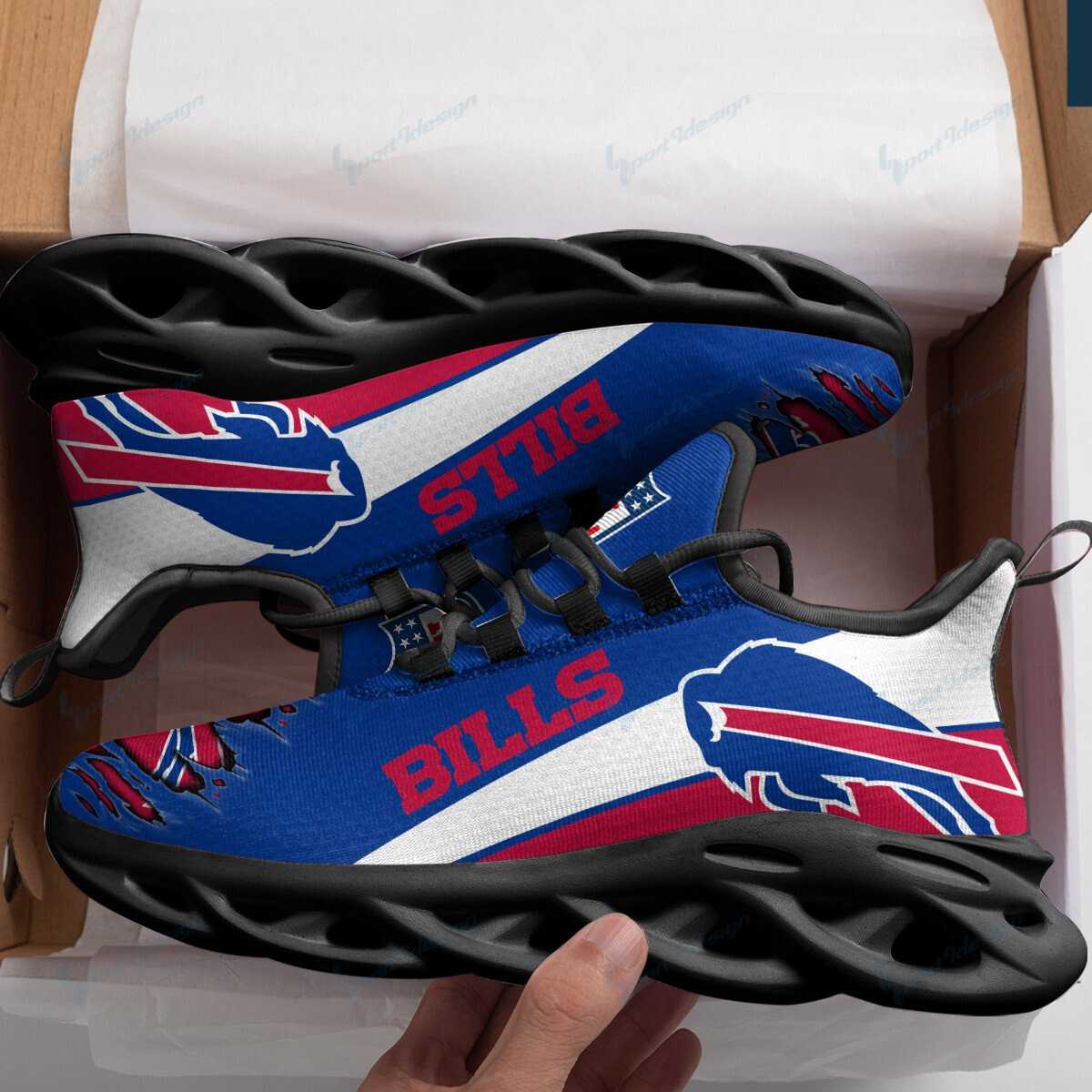Buffalo Bills Black Max Soul Shoes 1 Buffalo Bills Black Max Soul Shoes