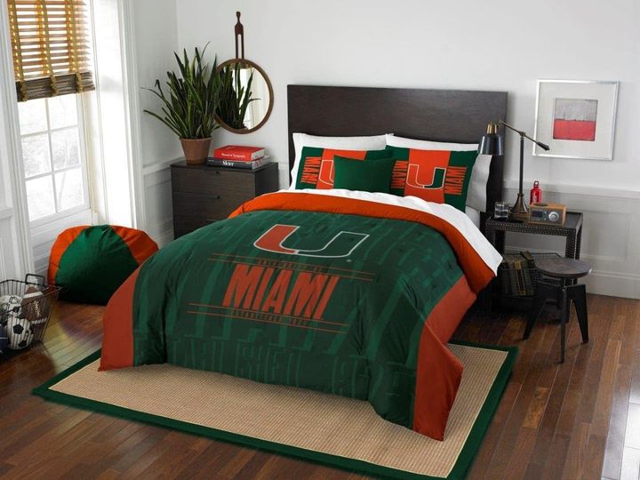 Miami Hurricanes Bedding Set 1 Miami Hurricanes Bedding Set