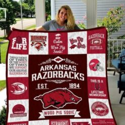 Arkansas Razorback 0c Blanket