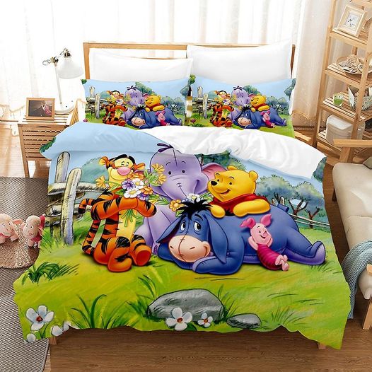 Winnie The Pooh Love Cute Bedding Set 1 Winnie The Pooh Love Cute Bedding Set