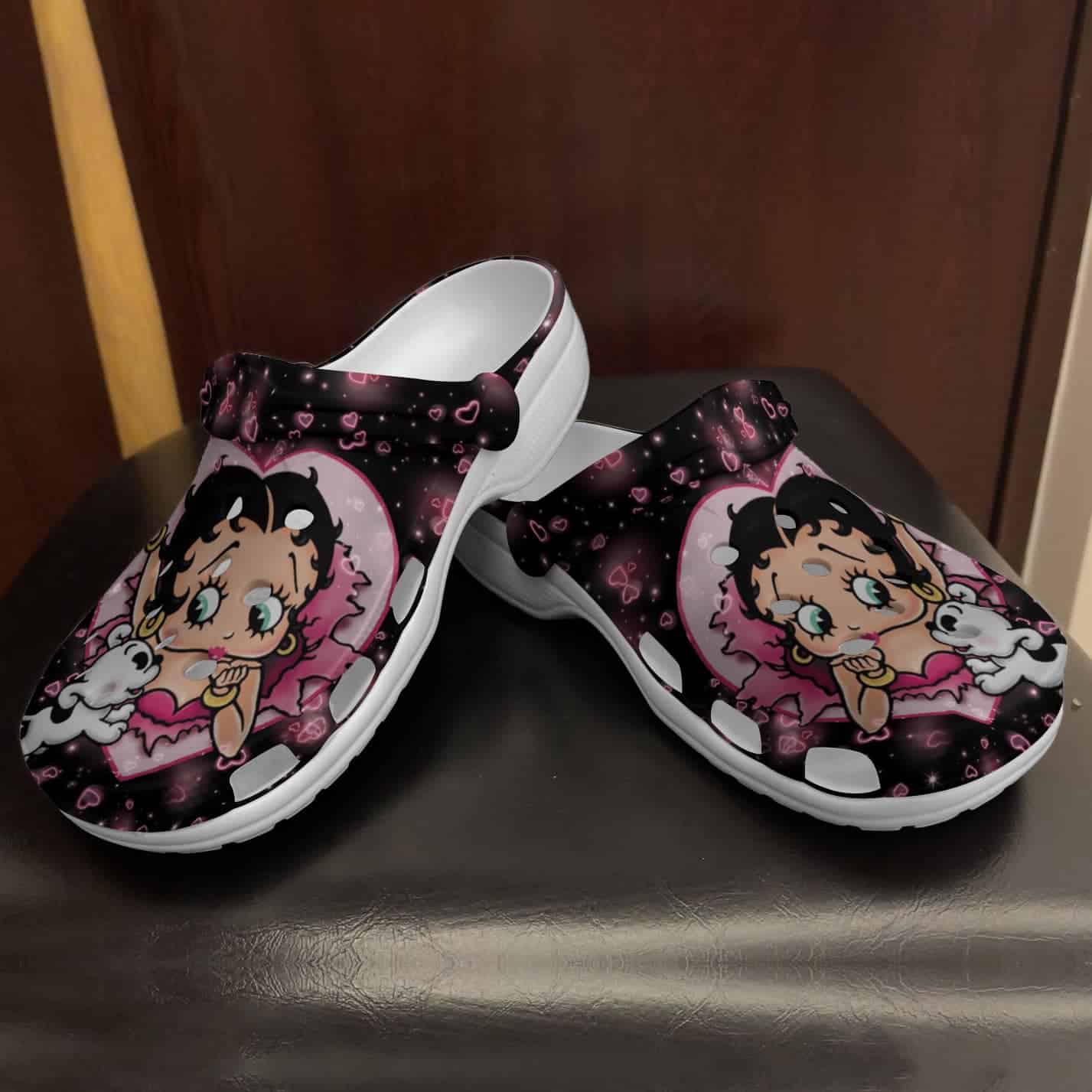 Betty Boop Black Lover Soft Clogs 1 Betty Boop Black Lover Soft Clogs