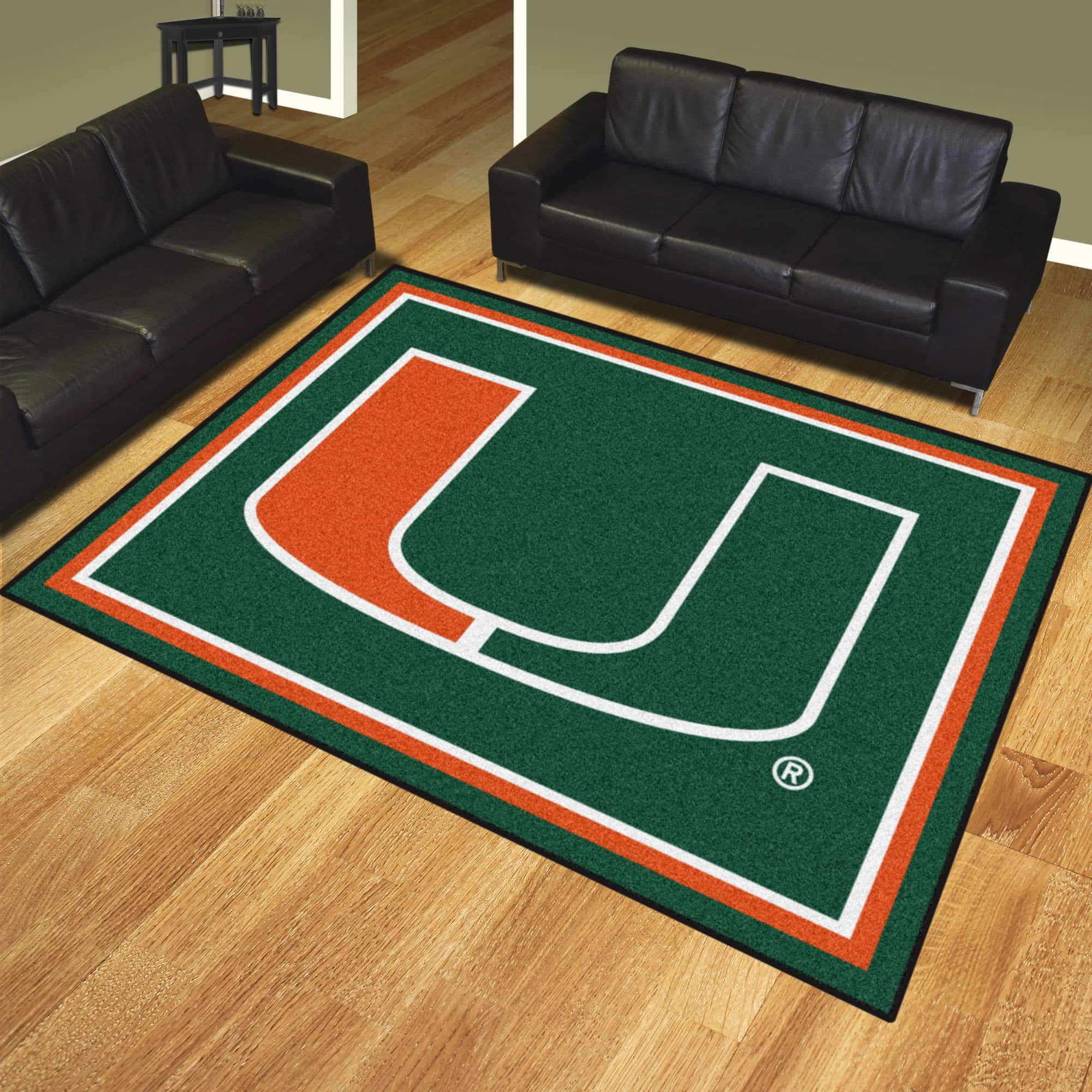 Miami Hurricanes G0 Area Rug 1 Miami Hurricanes G0 Area Rug