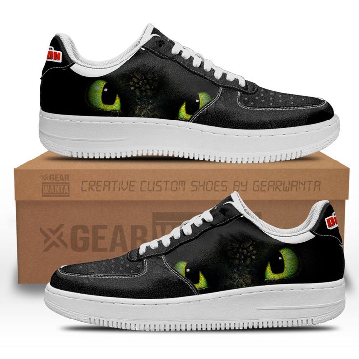 Train Dragon Night Fury Air Force Shoes 1 Train Dragon Night Fury Air Force Shoes