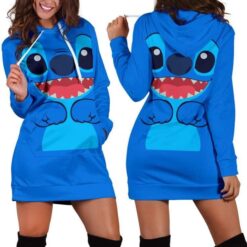 Stitch Love Dress Hoodie Zip Hoodie 3D