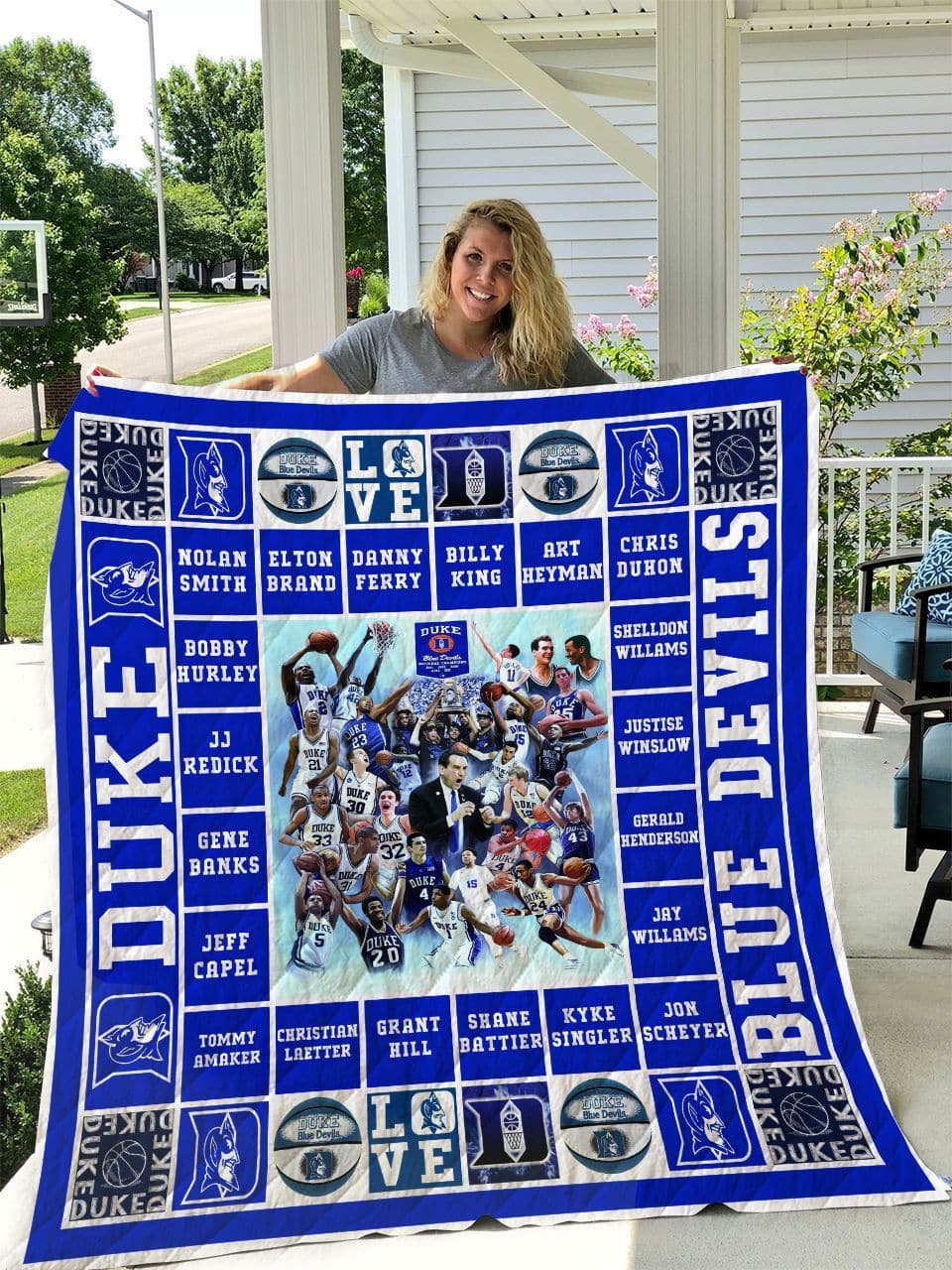 Duke Blue Devils Lover Blanket 1 Duke Blue Devils Lover Blanket