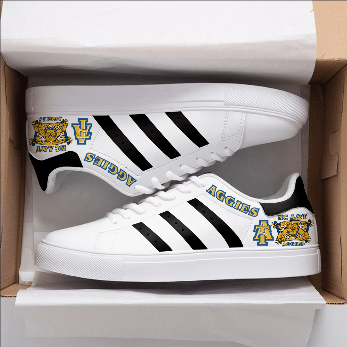 North Carolina A&t Aggies Stan Smith Shoes 1 North Carolina A&t Aggies Stan Smith Shoes