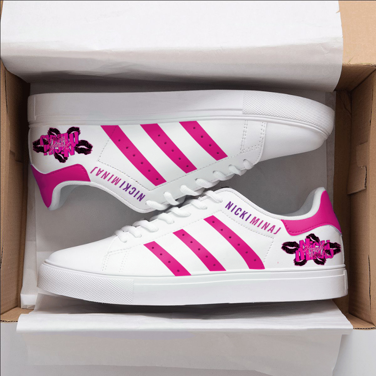 Nicki Minaj Pink Stan Smith Shoes 1 Nicki Minaj Pink Stan Smith Shoes