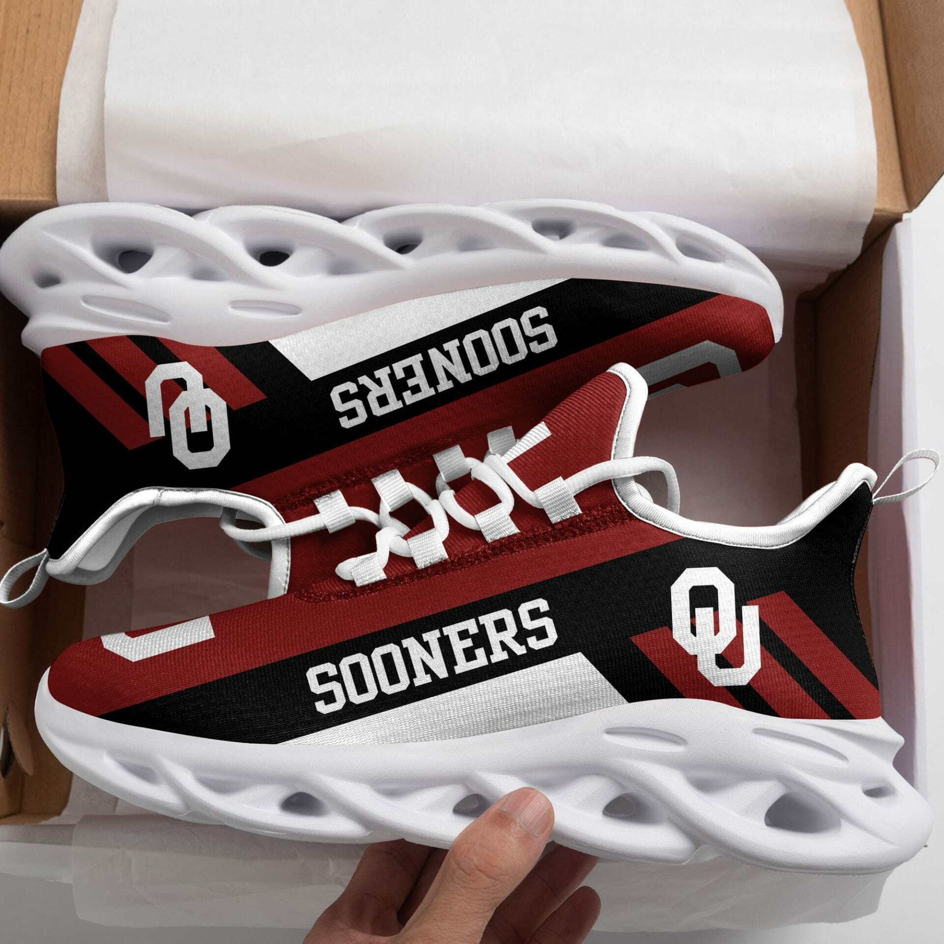 Oklahoma Sooners Lover Max Soul Shoes 1 Oklahoma Sooners Lover Max Soul Shoes
