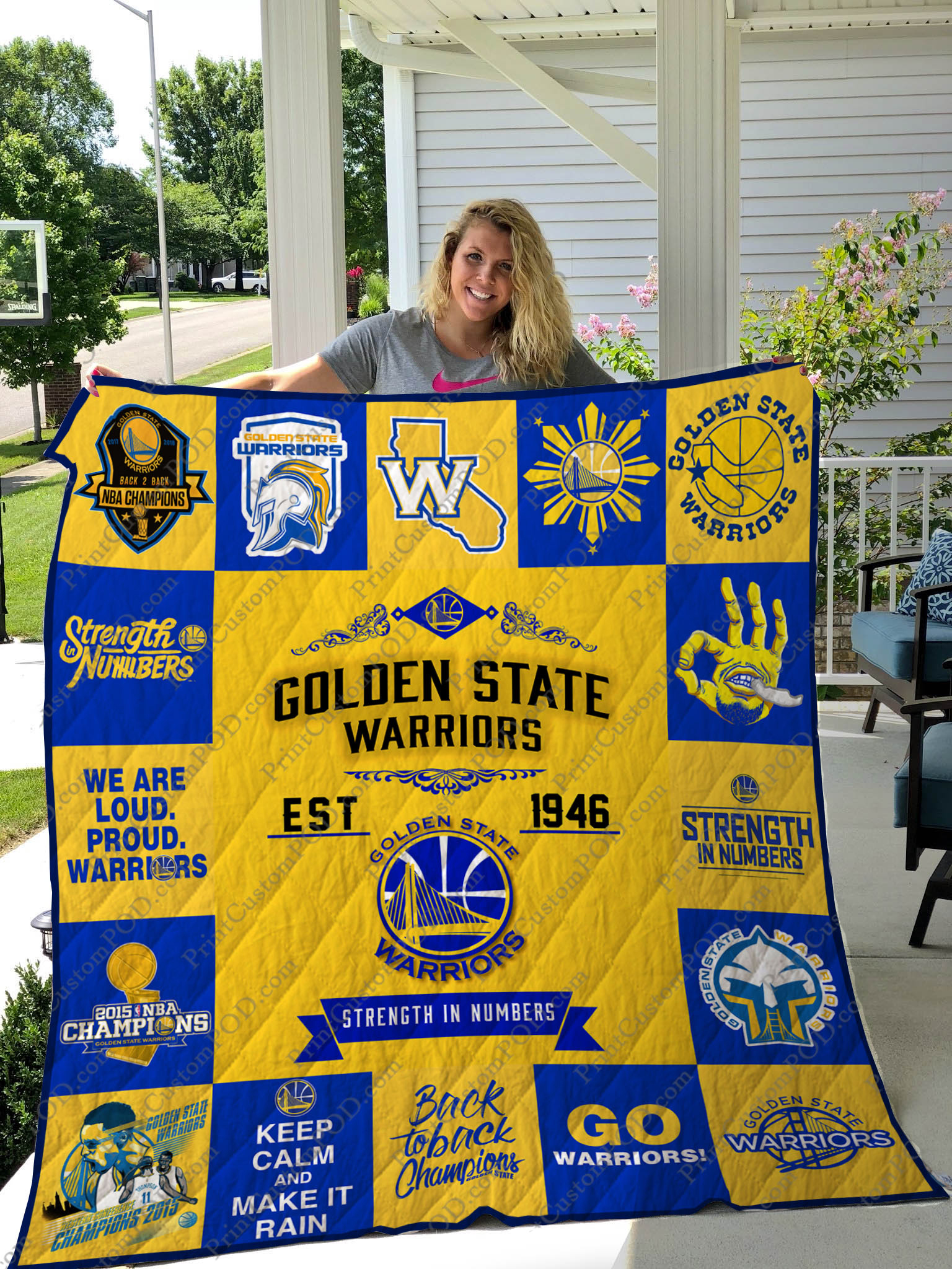 Golden State Warriors Blanket 1 Golden State Warriors Blanket