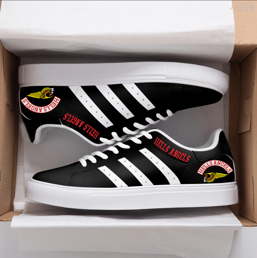 Hells Angels Black Stan Smith Shoes 1 Hells Angels Black Stan Smith Shoes