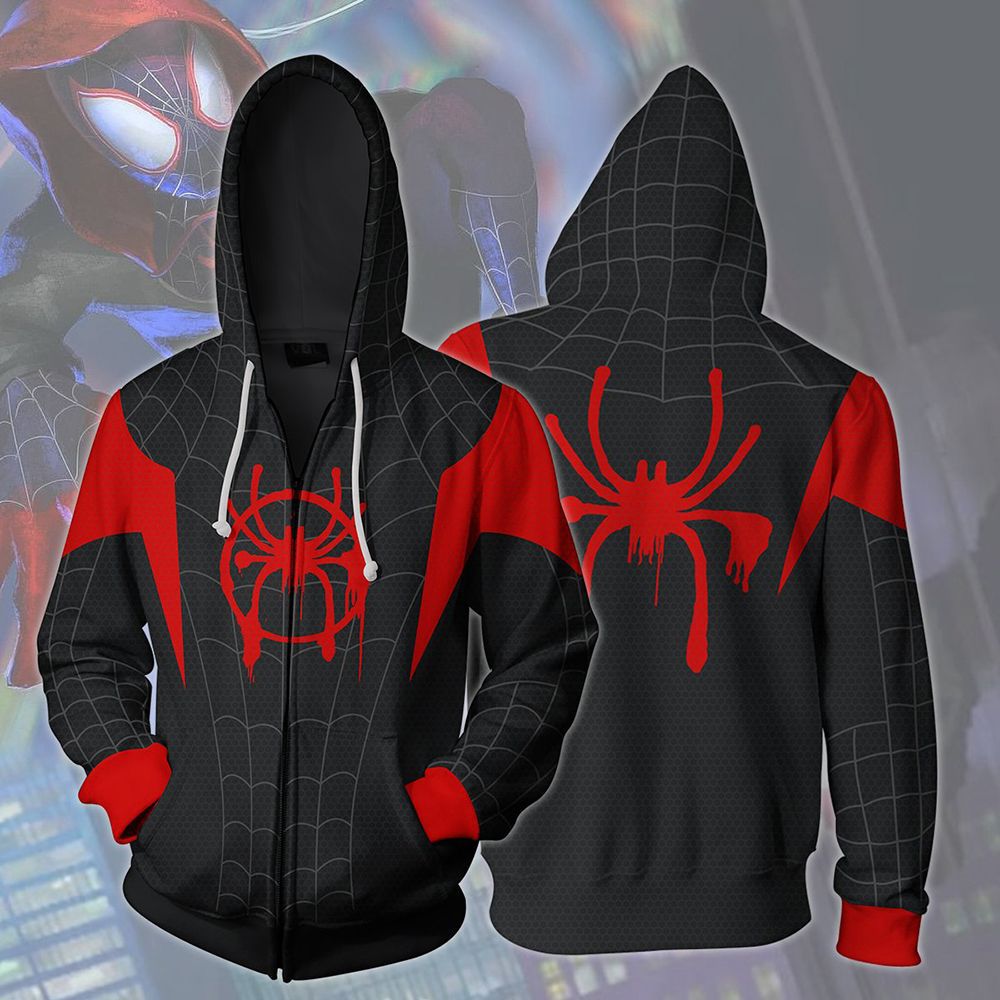 Spider Man A1 Hoodie Zip Hoodie 3D 1 Spider Man A1 Hoodie Zip Hoodie 3D
