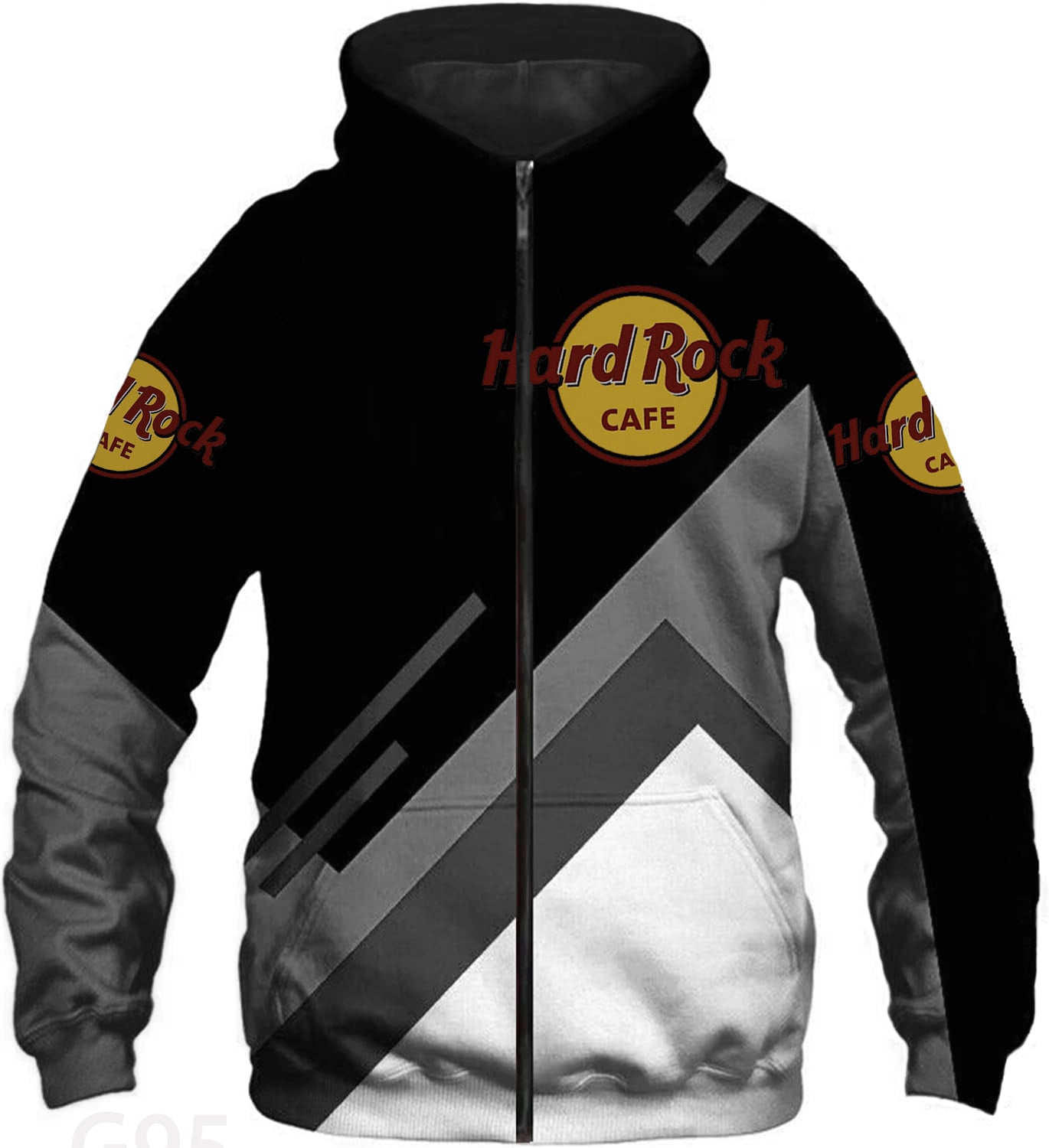 Hard Rock Cafe Zip Hoodie 1 Hard Rock Cafe Zip Hoodie