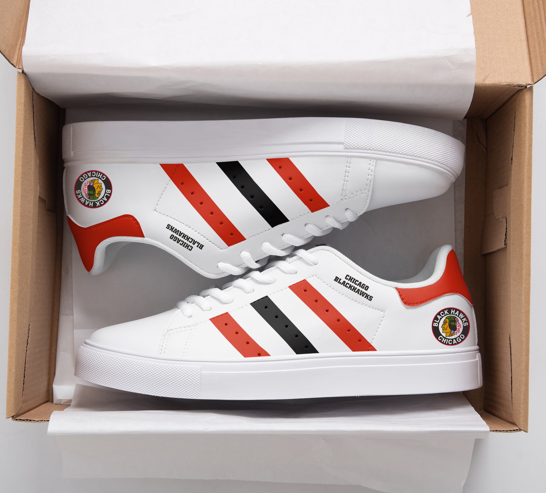 Chicago Blackhawks Stan Smith Shoes 1 Chicago Blackhawks Stan Smith Shoes