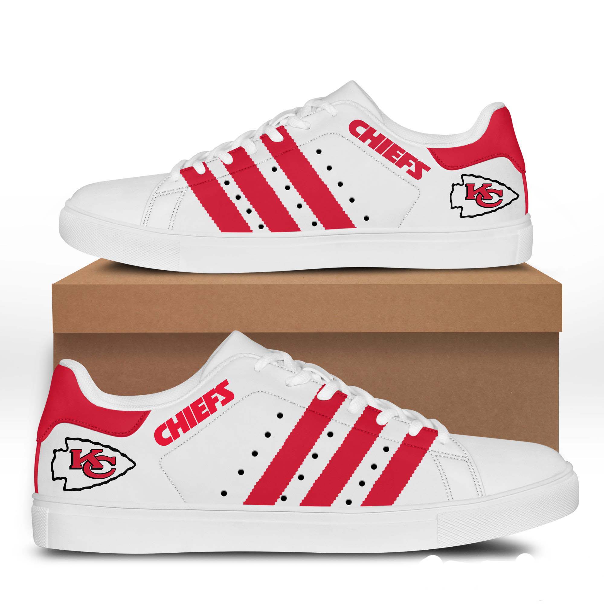 Kansas City Chief Stan Smith Shoes 1 Kansas City Chief Stan Smith Shoes