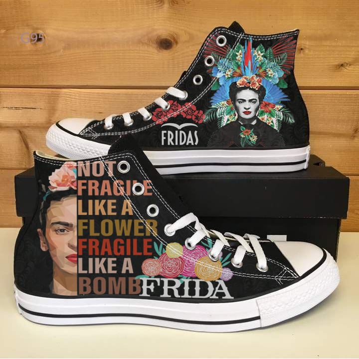 Frida Kahlo High Top Shoes 1 Frida Kahlo High Top Shoes