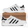 Maroon 5 Black White Stan Smith Shoes