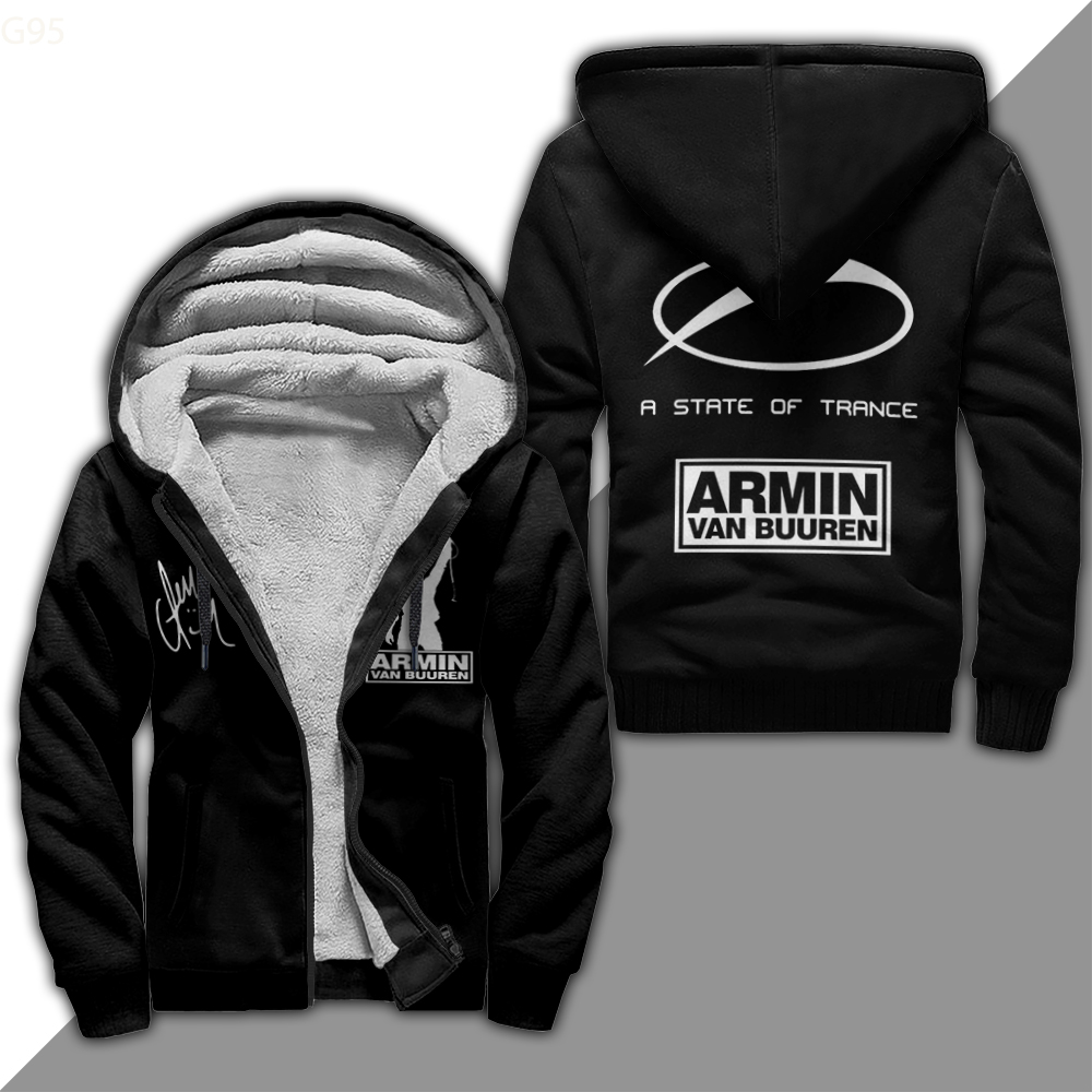 Armin Van Buuren Black Fleece Jacket 1 Armin Van Buuren Black Fleece Jacket