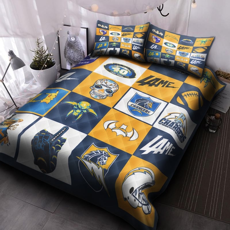 Los Angeles Chargers Bedding Set 1 Los Angeles Chargers Bedding Set